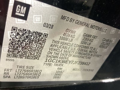 2018 Chevrolet Silverado 2500HD LTZ