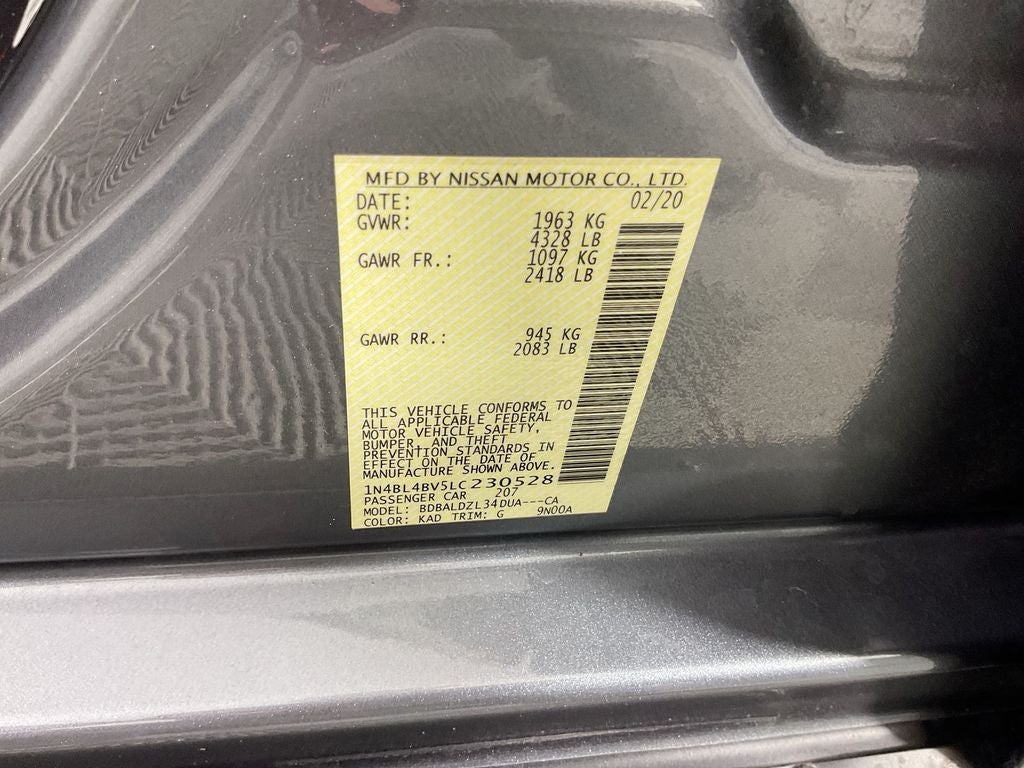 2020 Nissan Altima 2.5 S