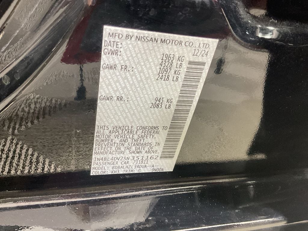 2025 Nissan Altima 2.5 SV