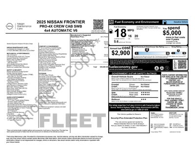 2025 Nissan Frontier PRO-4X