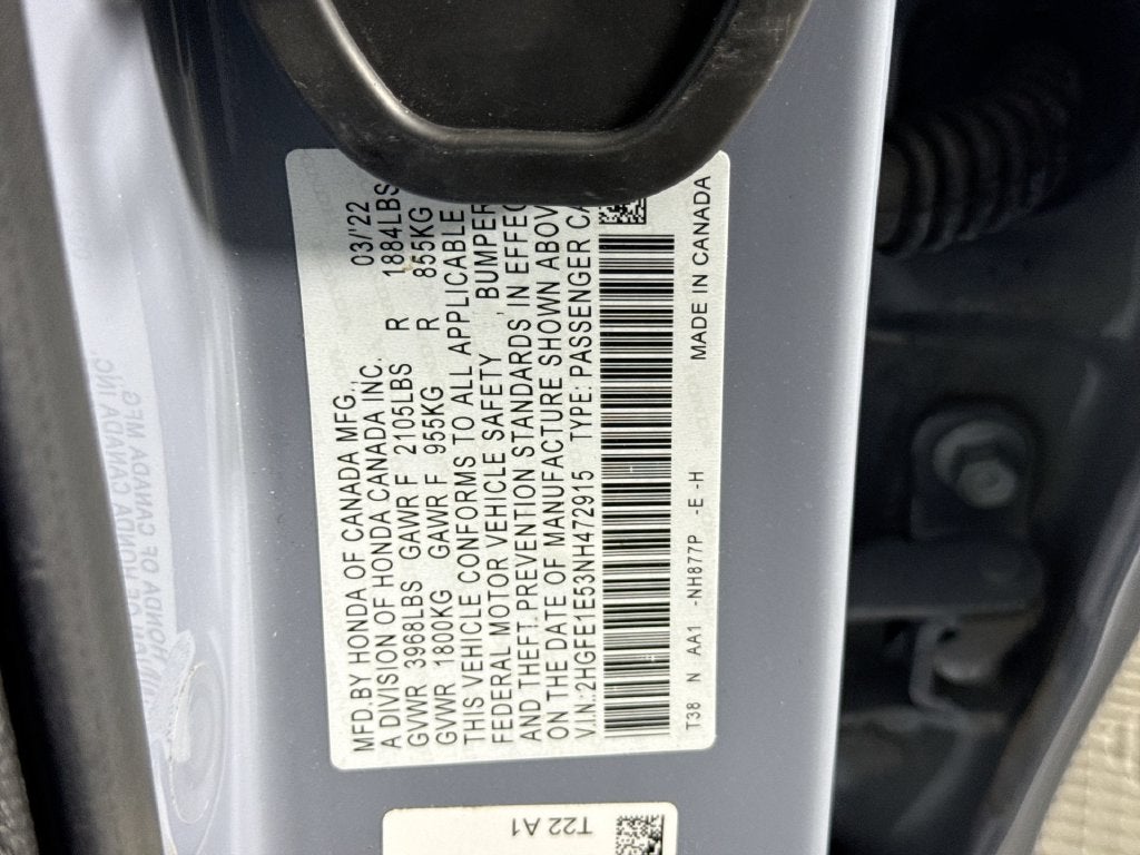 2022 Honda Civic Si