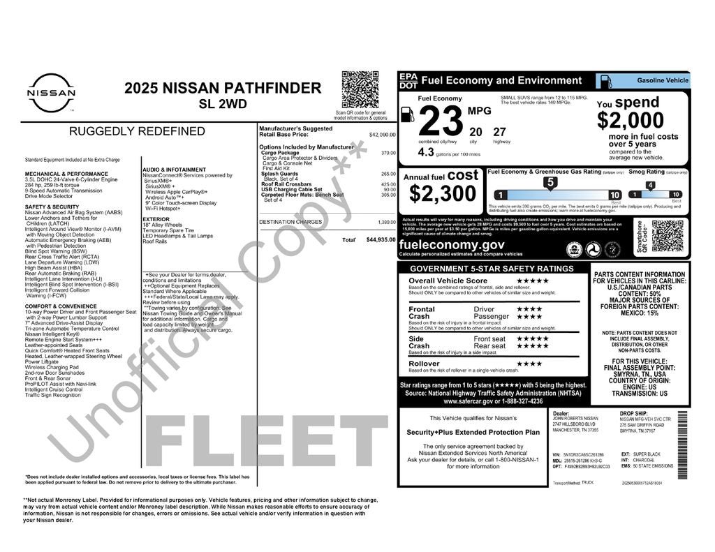 2025 Nissan Pathfinder SL