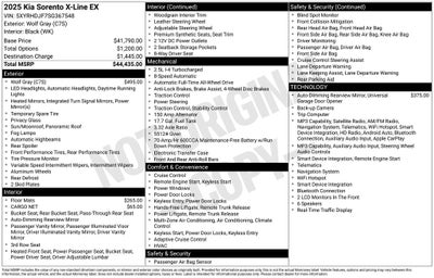 2025 Kia Sorento X-Line EX