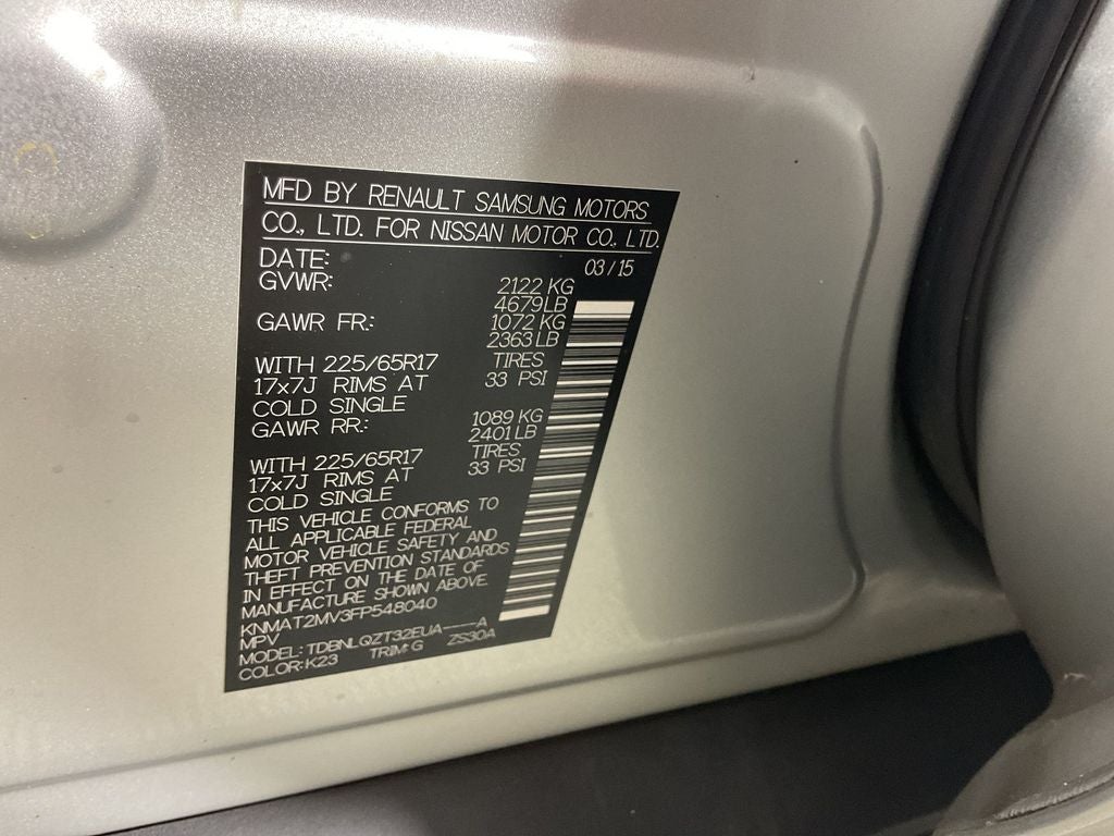 2015 Nissan Rogue SV