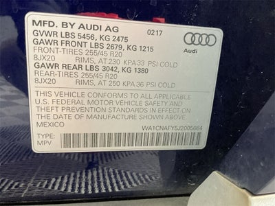 2018 Audi Q5 2.0T Prestige quattro