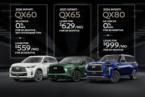 2026 QX60, 2027 QX65 and 2026 QX80 Offer