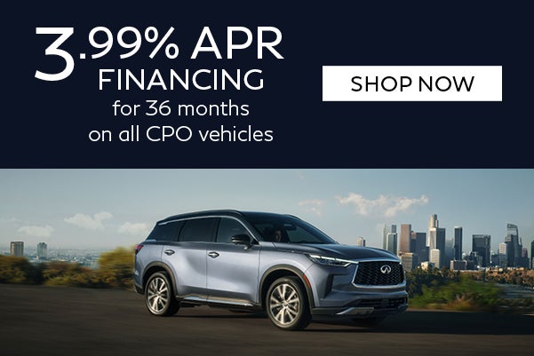 3.99% APR for 36 Months On all CPO Vehicles 