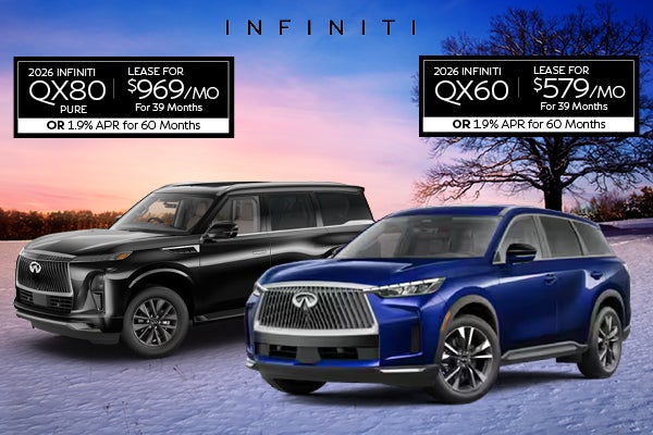 2026 QX80 and 2026 QX60 offer